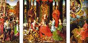 Hans Memling Triptych of St.John the Baptist and St.John the Evangelist China oil painting reproduction